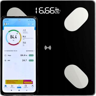 Inteligentný Bluetooth Analytical v mierke kúpeľne