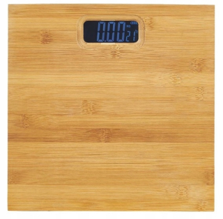 VÁHA KÚPEĽNE LED NATURAL BAMBUS 180KG
