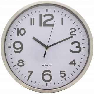 Hodiny - Nástenné hodiny Studio Home Nástenné hodiny 20 cm Silver