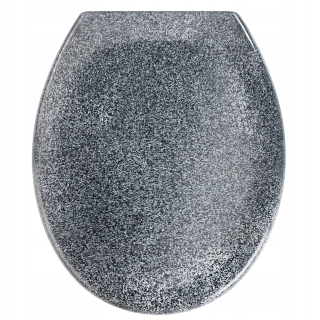 WC doska - WC sedadlo Wenko Ottana, odtiene sivej a striebornej, duroplast