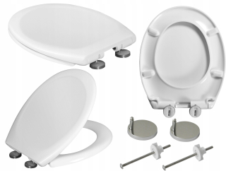 WC doska - WC sedadlo Estiva, biely polypropylén