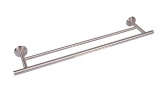 Vešiak - Kúpeľňový vešiak 2 rameno pre uteráky 70 cm