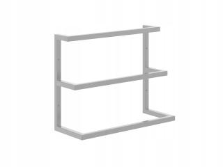 Vešiak - Triple Wall Towel Hanger je striebro
