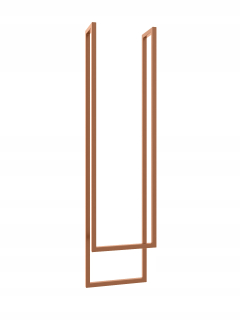 Vešiak - Dvojitý kovový stropný záves XS Copper