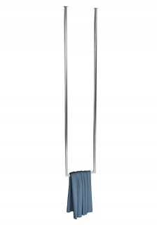 Vešiak - Single Long Chrome XS stropný vešiak