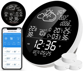 Smart home - WIFI TUYA SMART meteostanica 3x senzor