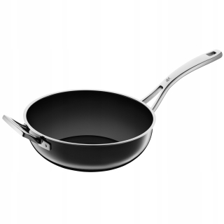 Wok panvica - WMF Pán WOK FUSONTEC MINERAL 24 cm čierna