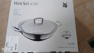 Wok panvica - WMF Wok nerez oceľ 36cm Novinka!