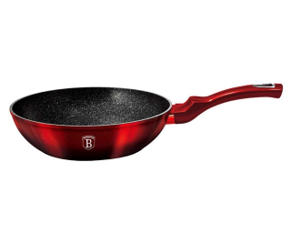 Wok panvica - GRANITE WOK 28CM BERLINGER HAUS BURGUNDY BH-1625