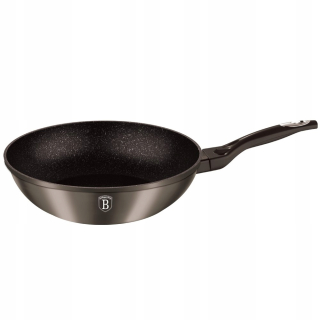 Wok panvica - Žula Wok 28cm Berlinger Haus Carbon Metallic