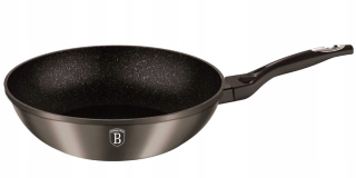 Wok panvica - Žulový wok 28cm Berlingerhaus Carbon BH-1245
