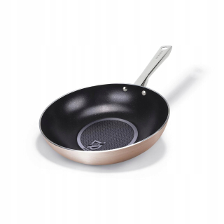 Wok panvica - Wok Rose Gold Diamant mince pre indukciu 28 cm