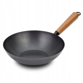 Wok panvica - Wok uhlíkovej ocele kantónčina 32cm Nava 166-013