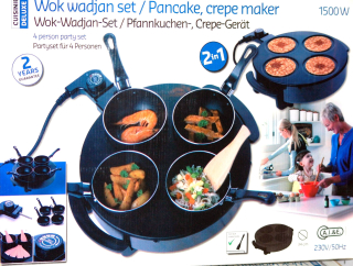 Wok panvica - WOK Wadjan 2v1 elektrická Creps