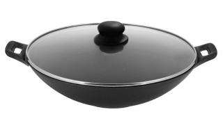 Wok panvica - Liatiny Wok 30cm Pan indukcia / plyn Pan