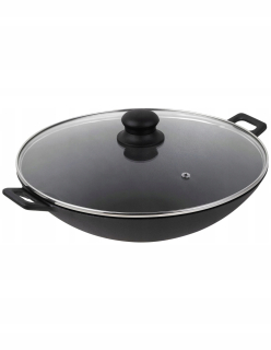 Wok panvica - Wok patelia s liatinový poklop 1/1156