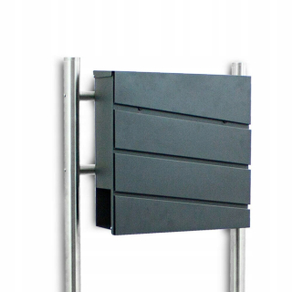 Poštová schránka - Voľne stojace box na šedej bituxxxx zozname 120cm