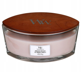 Tradičná sójová sviečka Vanilla Mor Salt Woodwick 1 ks.
