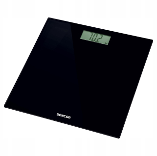 Hmotnosť kúpeľne Sencor SBS 2300bk až 150 kg skla