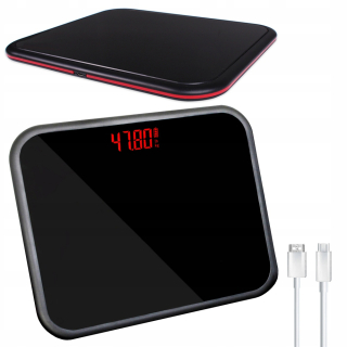 Elektronická kúpeľňa stupnice 150 kg USB Poplatky