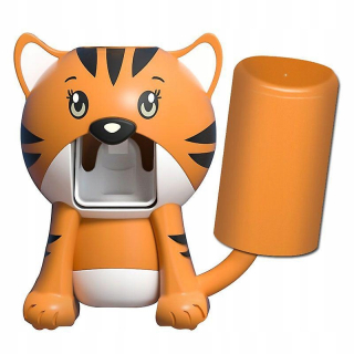 Upevňovacia zubná pasta namontovaná na stenu s pohárom tiger