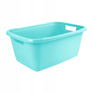 Kôš na prádlo - Aenna Washting Bathtub 65 cm 52 l Blue lichobežník