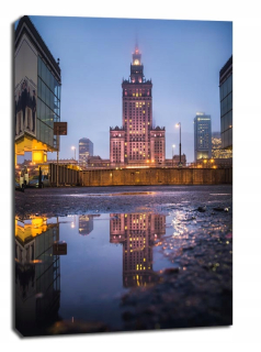 Varšava v Kałuża - maľba na plátne
