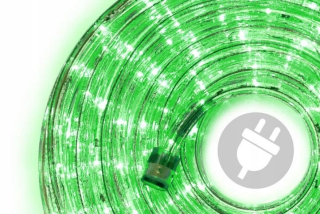 Vonkajšie vianočné osvetlenie - 240 LED svetelná hadica 10 m, zelená IP44