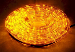 Vonkajšie vianočné osvetlenie - Ľahká hadica 480 LED 20 m, žltá