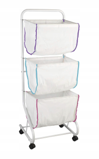 Kôš na prádlo - Organizácia Wenko Laundry Organizácia 3 kontajnery 44x126x46 cm