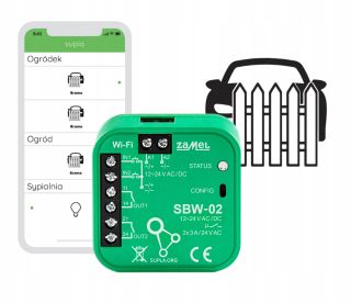 Kuchynský doplnok - Ovládač brány Zamel Supla SBW-02