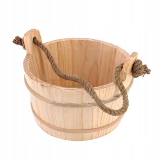 Sauna vedro, prírodné drevené vedro pre