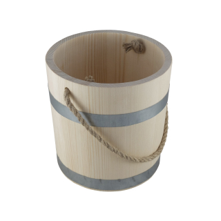 SAUNER BUCKET HABERDASHERY WOODEN Drevené vedro 8.5L