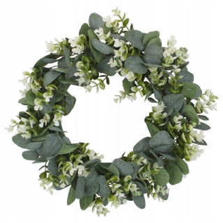 Veniec na dvere - Eucalyptus veniec dvere dekorácie 42 cm