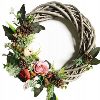 Veniec na dvere - Venček na jesenné dvere. Floral krásny veľký