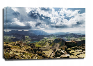 Pohľad z Kozi Wierch, Tatra Mountains - obrázok na plátne