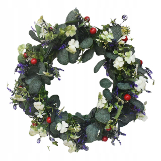 Eukalyptu veniec Berry predné dvere Garland
