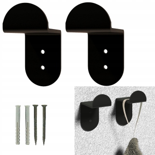 Vešiak - Čierne kúpeľňové vešiaky LOFT RETRO kovové