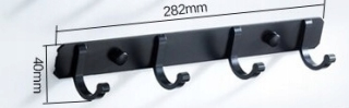 Vešiak - Kúpeľňový vešiak na uteráky vyrobené z hliníka 28 cm 4H