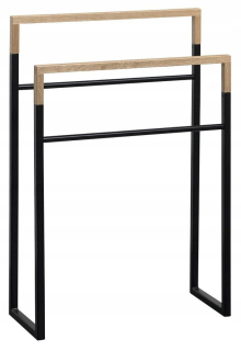 Uterák 55x80x20 cm čierny matný/dub