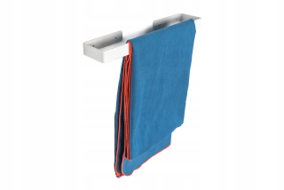 Vešiak - Držiak na uteráky do kúpeľne 40 cm biely LOFT