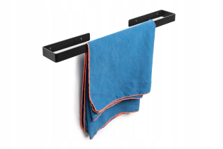 Vešiak - Kúpeľňa vešiak na uterák 60 cm čierny podkrovie