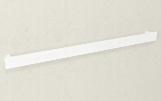 Vešiak - Uterák vešiak 100x6 cm, biely patrón