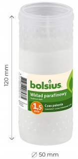 Kahance, sviečky na hroby - Parafín kazety 1,5 dňa Bolsius 35 kusov