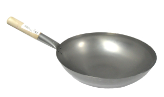 Wok panvica - Uhlíkovej ocele wok 30cm - Round DNO