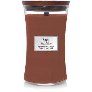 Tradičné sviečky údené vlašské orechy a Maple Woodwick 1 ks.