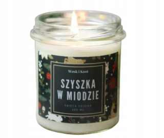 Voňavé sviečky sójové kužele v mede - sójový sviečkový vosk a knôt