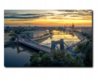 Maľba wroclaw na plátne pre obývaciu izbu 40x60
