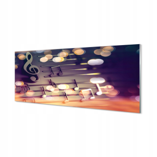 Moderný výtlačok Obrázok Plexisklass Black Notes 125x50