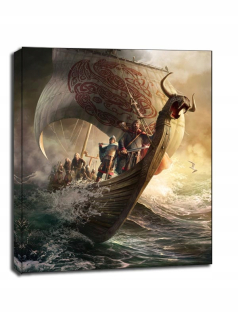 Viking Expedícia - maľovanie na plátne 70x100 cm